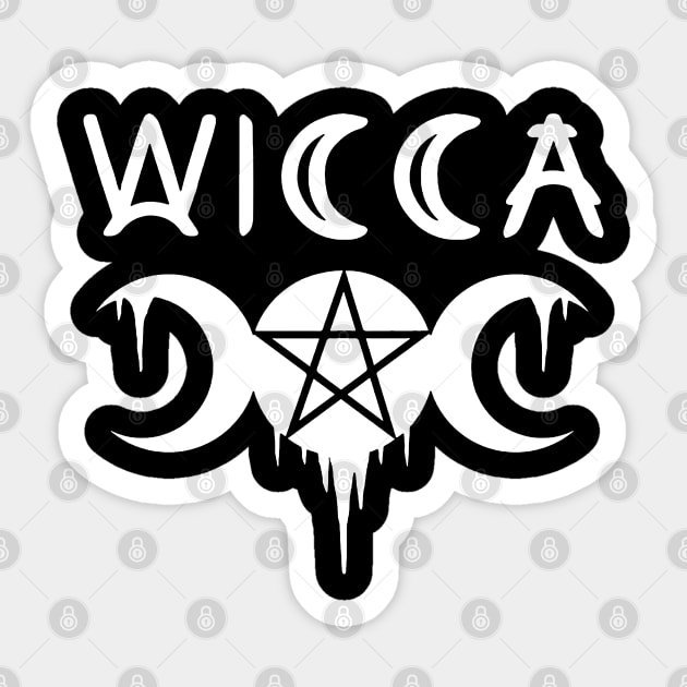 WICCA, WITCHCRAFT, TRIPLE GODDESS Sticker by Tshirt Samurai